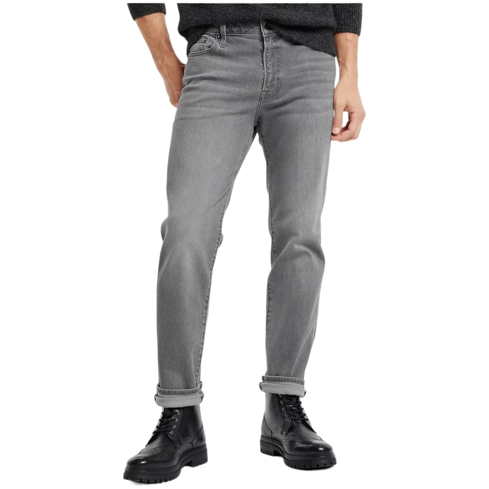 Express Men's Jeans Size 28x32 Slim Straight Stretch Gray Denim